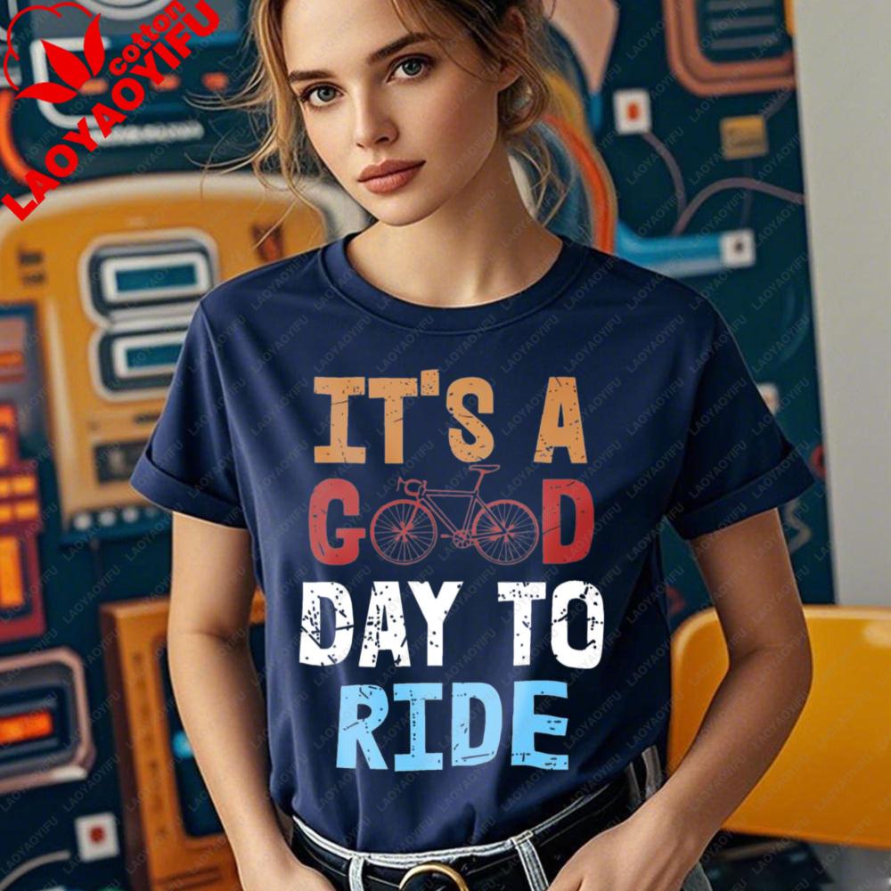 ITS A GOOD DAY TO RIDE Cycling Shirt Bike Riding Tshirts Bicycle Lover Bicycling Tee Women Daily Life Casual Cotton Tops 4XL
ITS A GOOD DAY TO RIDE Cycling Shirt Bike Riding Tshirts Bicycle Lover Bicycling Tee Women Daily Life Casual Cotton Tops 4XL