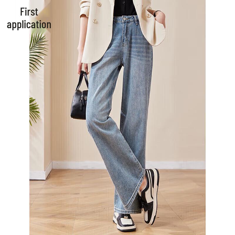 Chushen Women s Retro High-Waist Straight Wide-Leg Jeans L
Chushen Women s Retro High-Waist Straight Wide-Leg Jeans L