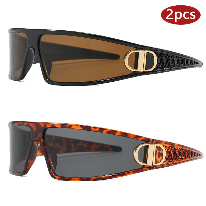 2pcs Luxury Headband Sunglasses Internet Celebrity Personalized Street Photography Concave Styling Outdoor UV Resistant Glasses show as picture
2pcs Luxury Headband Sunglasses Internet Celebrity Personalized Street Photography Concave Styling Outdoor UV Resistant Glasses show as picture