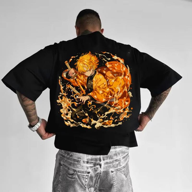 Demon Slayer Mens Tshirt Zenitsu Agatsuma Summer Anime Tee Spring Autumn Boy Niche Versatile Shortsleeved Parentchild Wear S
Demon Slayer Mens Tshirt Zenitsu Agatsuma Summer Anime Tee Spring Autumn Boy Niche Versatile Shortsleeved Parentchild Wear S