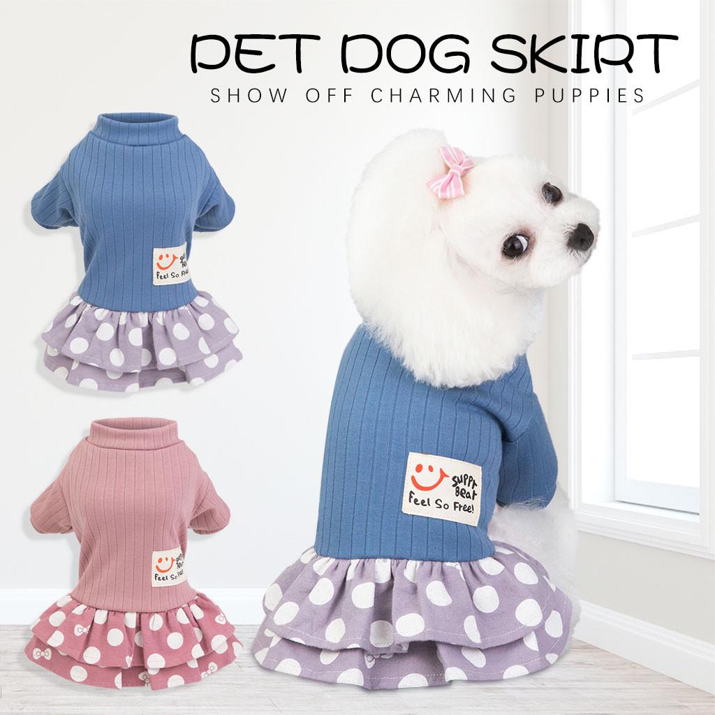 Платье-толстовка с принтом в горошек для собак, освежающая одежда для кошек 
Платье-толстовка с принтом в горошек для собак, освежающая одежда для кошек