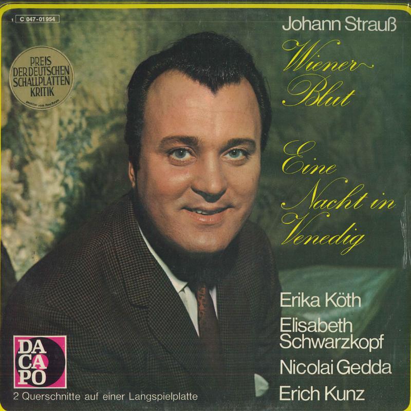 LP Record JOHANN STRAUSS ERIKA KOTH ELISABE Wiener Blut Eine Nacht In Venedig 1C04701954 DACAPO Germany Classical Used
LP Record JOHANN STRAUSS ERIKA KOTH ELISABE Wiener Blut Eine Nacht In Venedig 1C04701954 DACAPO Germany Classical Used