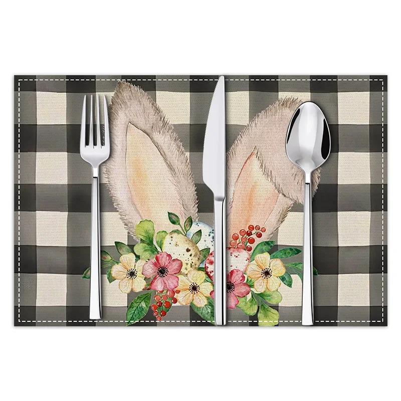 4PC New Easter Bunny Placemat Holiday Party Table Decoration Table Mat Linen Printed Insulation Mat 30x45cm-4PC
4PC New Easter Bunny Placemat Holiday Party Table Decoration Table Mat Linen Printed Insulation Mat 30x45cm-4PC