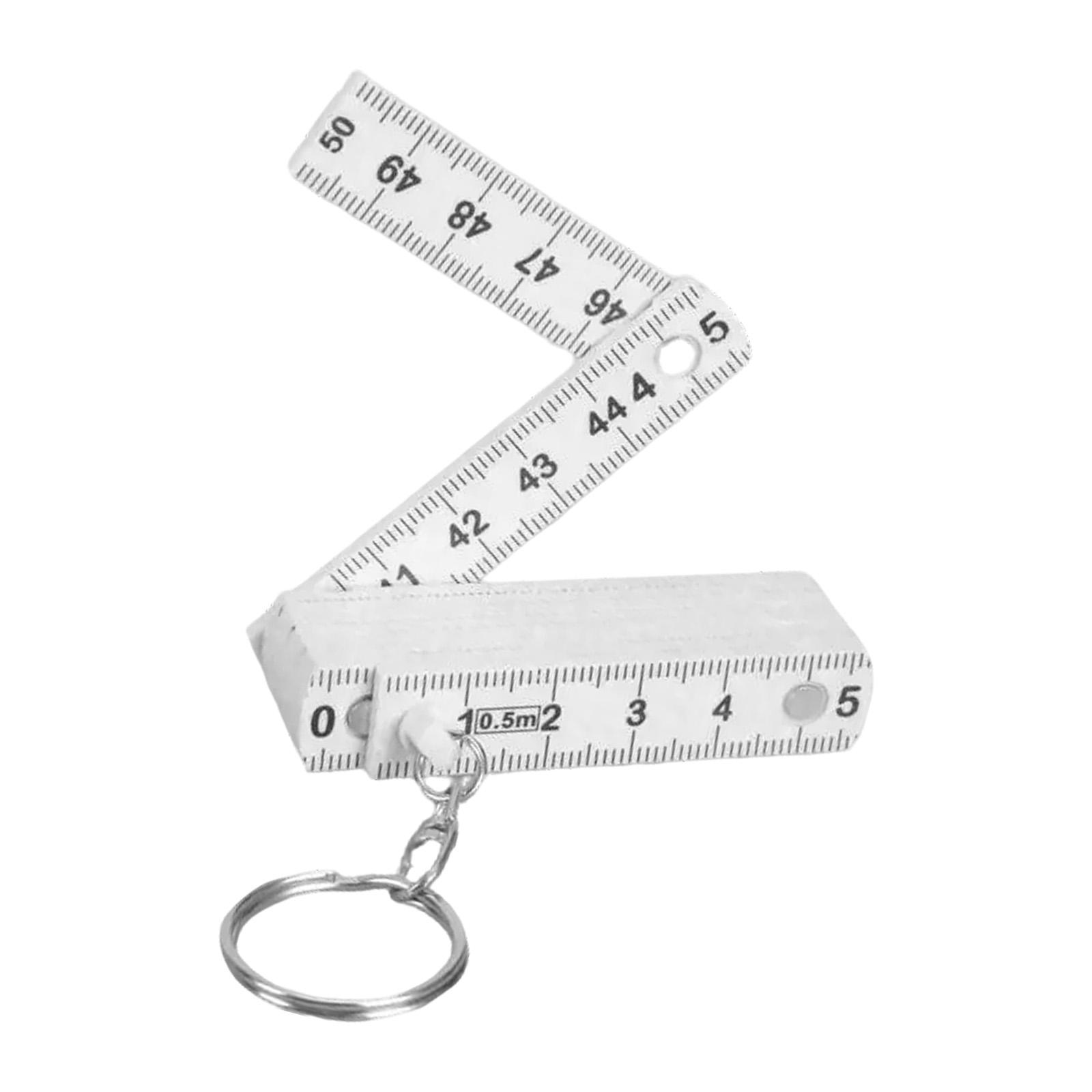 Прочные складные линейки брелок Компактные складные линейки брелки 50 см Длина линейки Для удобного измерения
