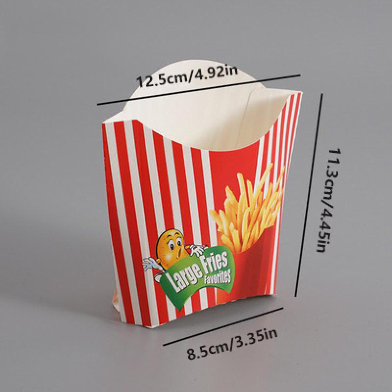 50Pcs Paper French Fry Box Disposable Paper Charcuterie Cup Fruit Salad Packing Box Diy French Fries Holder Food Truck Package 4
50Pcs Paper French Fry Box Disposable Paper Charcuterie Cup Fruit Salad Packing Box Diy French Fries Holder Food Truck Package 4