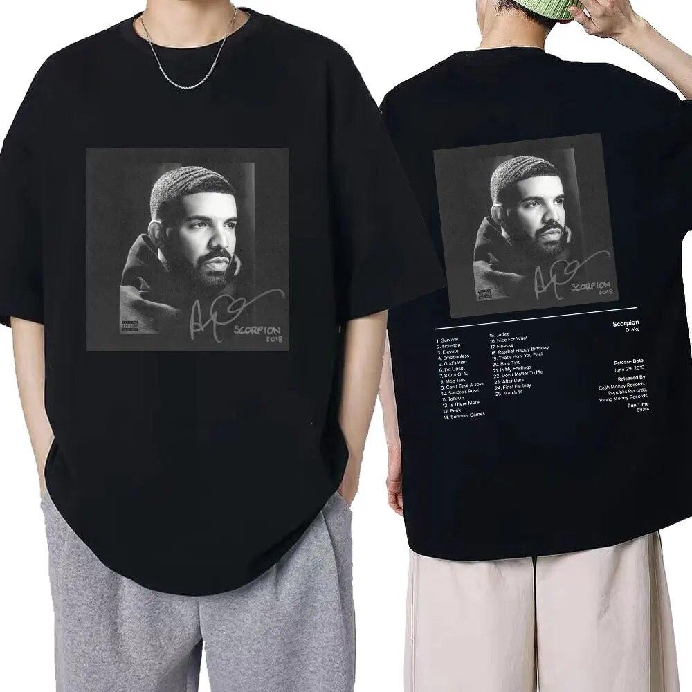 Rapper Drake Scorpion Music Album Graphic Tshirt Unisex Woman Hip Hop Retro T Shirt Oversized Casual Unisex Summer T-Shirt Streetwear
Rapper Drake Scorpion Music Album Graphic Tshirt Unisex Woman Hip Hop Retro T Shirt Oversized Casual Unisex Summer T-Shirt Streetwear