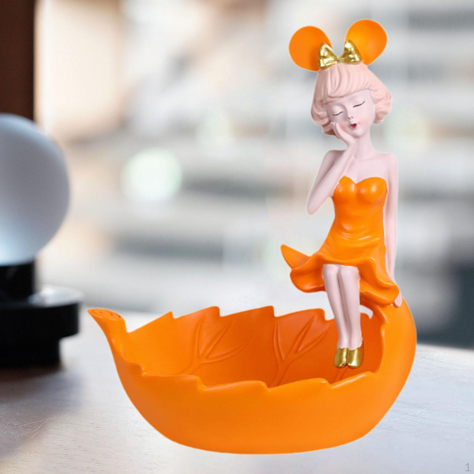 Цукерниця Статуетка Дівчинки з Ключем Домашній Декор Подарунок на День Народження Декоративна Таця для Прикрас Дрібничок помаранчевий
Цукерниця Статуетка Дівчинки з Ключем Домашній Декор Подарунок на День Народження Декоративна Таця для Прикрас Дрібничок помаранчевий