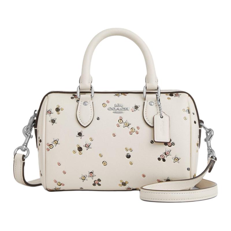 COACH Rowan 18 Star Print Boston Bag Cowhide Crossbody Handbag Mini Women s White білий
COACH Rowan 18 Star Print Boston Bag Cowhide Crossbody Handbag Mini Women s White білий