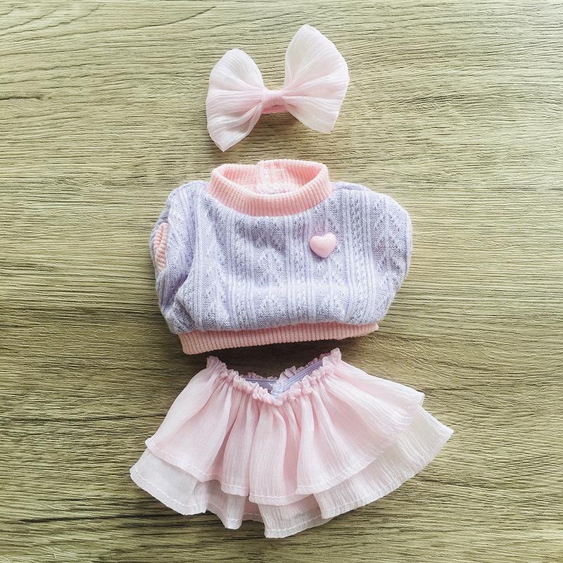 24cm Mia Doll Outfit: Pink-Purple Knit Top & Mesh Skirt Set Fits 24cm Potato Doll
24cm Mia Doll Outfit: Pink-Purple Knit Top & Mesh Skirt Set Fits 24cm Potato Doll