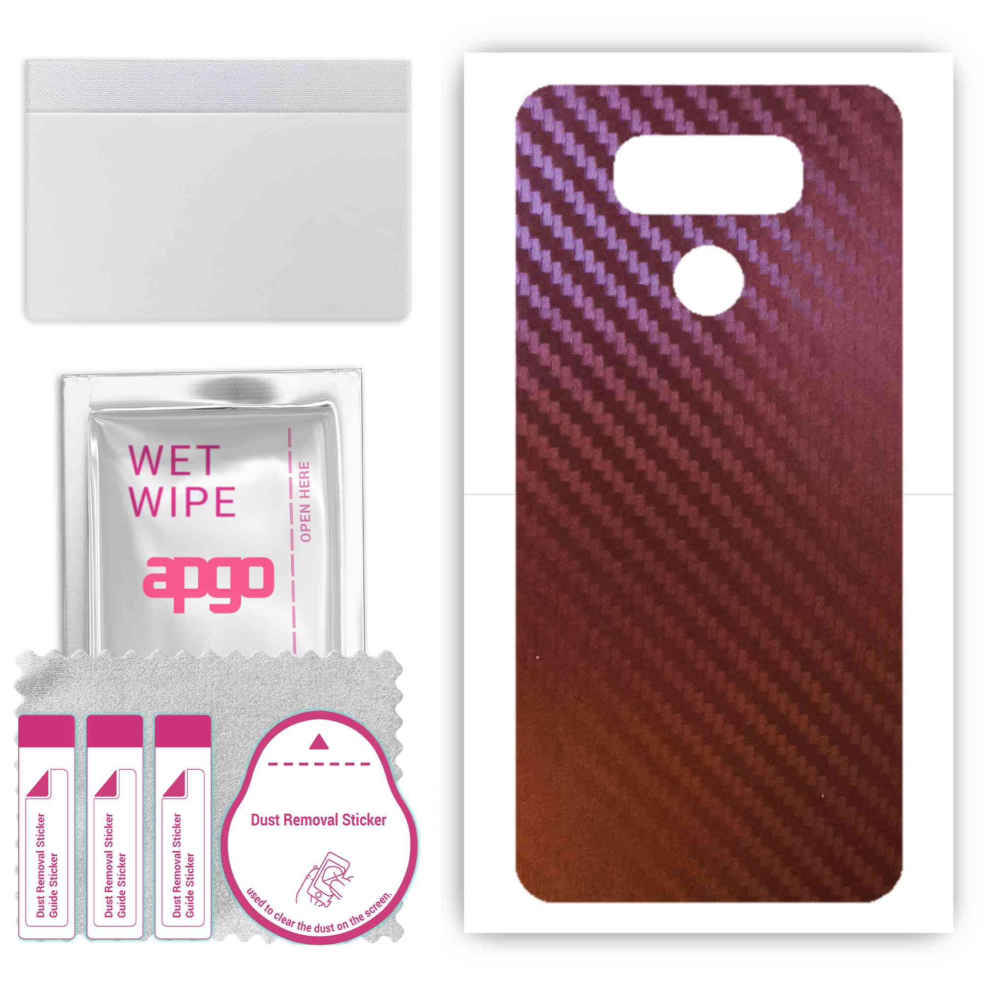 apgo skin sticker film foil vinyl for the BACK compatible with LG G6, scratch-resistant, easy to install - Carbon Chameleon CAKA5
apgo skin sticker film foil vinyl for the BACK compatible with LG G6, scratch-resistant, easy to install - Carbon Chameleon CAKA5