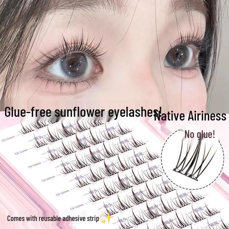 Glue-Free Self-Adhesive Sunflower False Eyelashes - 120-Piece Set, Natural-Looking, Super Soft, Clustered Design for a Barbie-Inspired Look.
Glue-Free Self-Adhesive Sunflower False Eyelashes - 120-Piece Set, Natural-Looking, Super Soft, Clustered Design for a Barbie-Inspired Look.