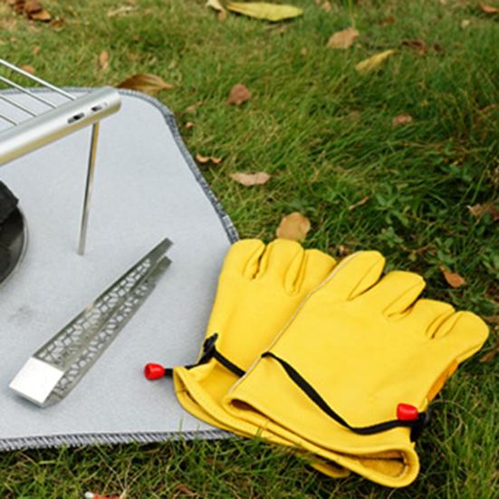 1 пара жаростойких защитных перчаток из воловьей кожи для кемпинга, барбекю и сварки
1 пара жаростойких защитных перчаток из воловьей кожи для кемпинга, барбекю и сварки