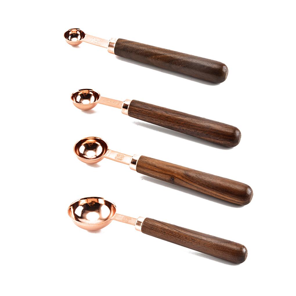 4pcs Liquid Ingredients Measuring Spoons Cups Walnut Handle Portable Bartending Gadgets
4pcs Liquid Ingredients Measuring Spoons Cups Walnut Handle Portable Bartending Gadgets