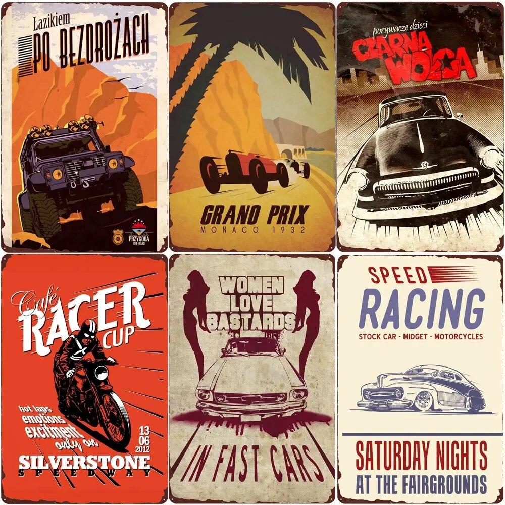 Винтажная металлическая жестяная вывеска Speed Racing, гараж, бар, кафе, домашний декор стен, художественный постер Cafe Racer, картина на мотоцикле ZSS97
Винтажная металлическая жестяная вывеска Speed Racing, гараж, бар, кафе, домашний декор стен, художественный постер Cafe Racer, картина на мотоцикле ZSS97