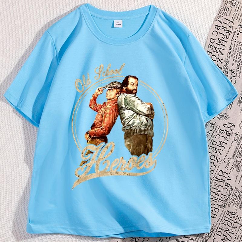 Bud Spencer Old School T Shirts Cartoon Graphic TShirts Cool Short Sleeve Clothing Streetwear Loose High Quality Cotton Tees 4XL
Bud Spencer Old School T Shirts Cartoon Graphic TShirts Cool Short Sleeve Clothing Streetwear Loose High Quality Cotton Tees 4XL