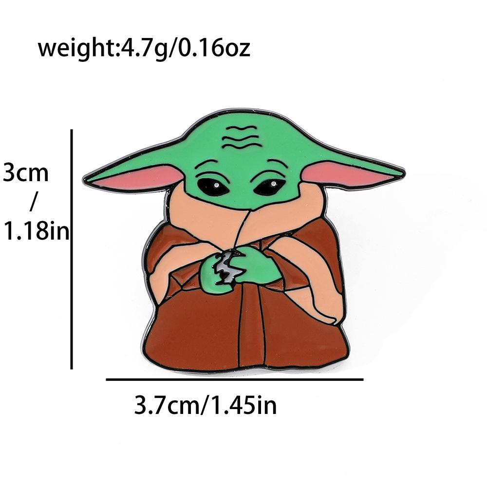 Cute Creative Personality Yoda Baby Alloy Brooch Star Wars Yoda Metal Badge Accessory Pin
Cute Creative Personality Yoda Baby Alloy Brooch Star Wars Yoda Metal Badge Accessory Pin