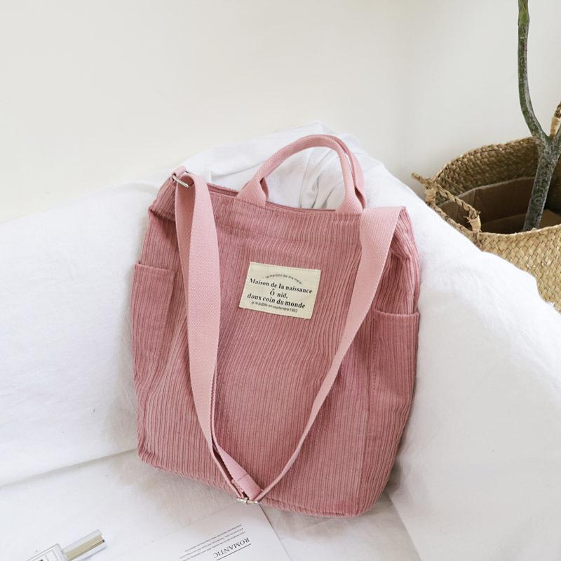 Women Corduroy Shoulder Bag Large Capacity Cloth Handbag Tote Female Crossbody Messenger Bags Ladies Simple Canvas Zipper Purses
Women Corduroy Shoulder Bag Large Capacity Cloth Handbag Tote Female Crossbody Messenger Bags Ladies Simple Canvas Zipper Purses