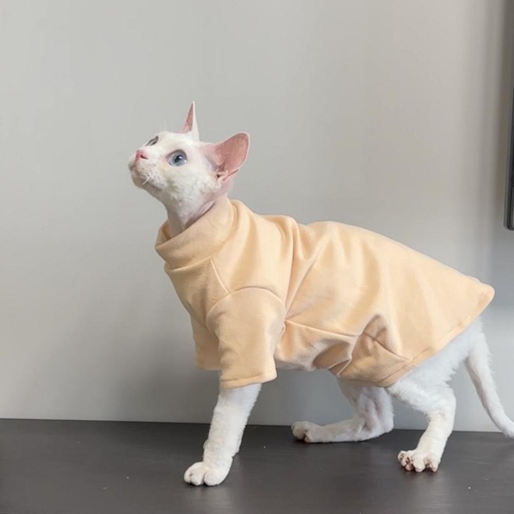 Cozy Warm Solid Sphynx Cat Bottom Hoodie Spring Winter Pet Sweater for Cats Dogs Siamese Kitten Shirts mascotas Clothes Clothing XS-advise 0.5-1.5kg светло-желтый
Cozy Warm Solid Sphynx Cat Bottom Hoodie Spring Winter Pet Sweater for Cats Dogs Siamese Kitten Shirts mascotas Clothes Clothing XS-advise 0.5-1.5kg светло-желтый