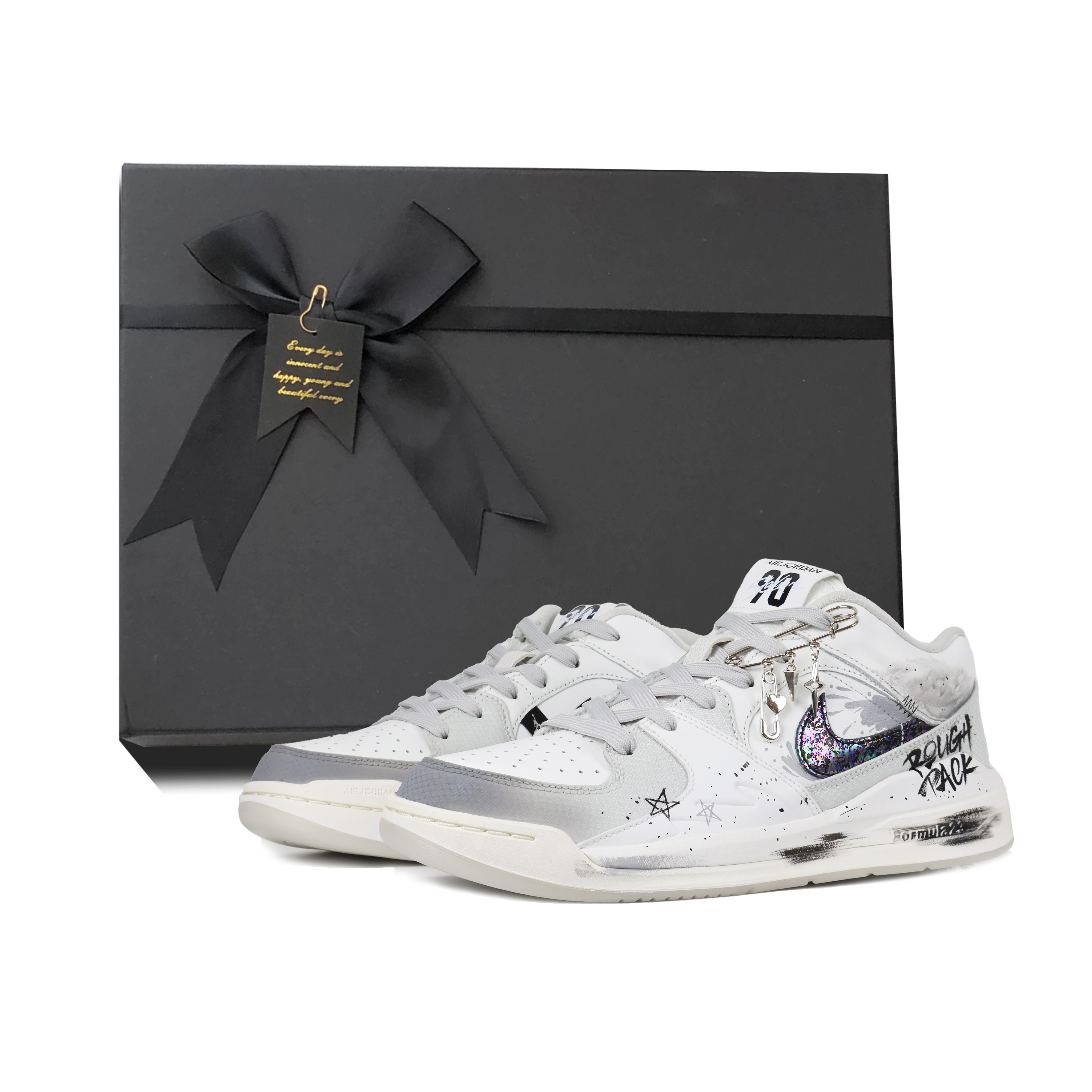 Jordan Stadium 90 Rhapsody Abrasion Resistant Height Increasing Low top Vintage Basketball Shoes Unisex Black White HV4092-100 (Team384-BOX) 44
Jordan Stadium 90 Rhapsody Abrasion Resistant Height Increasing Low top Vintage Basketball Shoes Unisex Black White HV4092-100 (Team384-BOX) 44