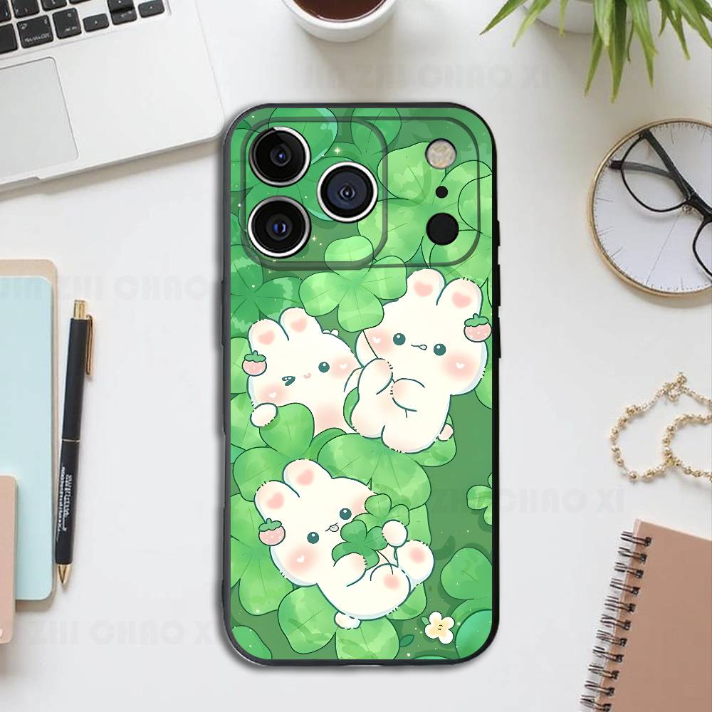 Kawaii Rubbits Black Phone Case For IPhone 17 16 15 14 13 12 13 12 11 Pro Max Plus XS XR Silicone Soft Back Cover iPhone17air
Kawaii Rubbits Black Phone Case For IPhone 17 16 15 14 13 12 13 12 11 Pro Max Plus XS XR Silicone Soft Back Cover iPhone17air
