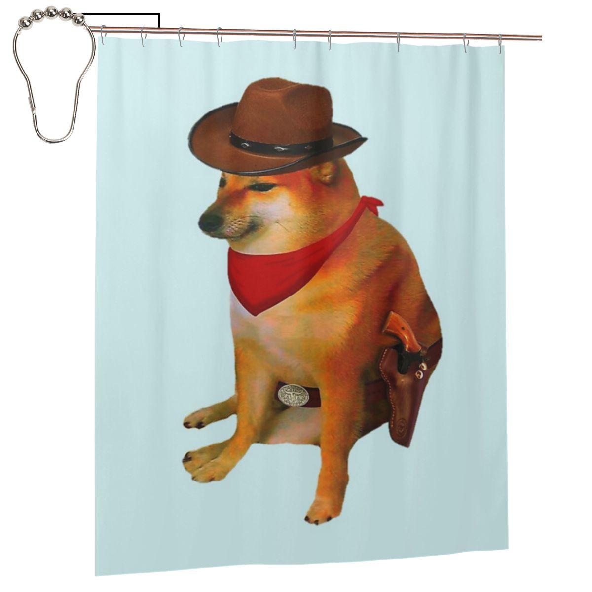 Doge Shiba Inu Memes Shower Curtain Bathroom Polyester Waterproof Bath Curtains With Hooks W60H190(CM)-1 Pcs
Doge Shiba Inu Memes Shower Curtain Bathroom Polyester Waterproof Bath Curtains With Hooks W60H190(CM)-1 Pcs