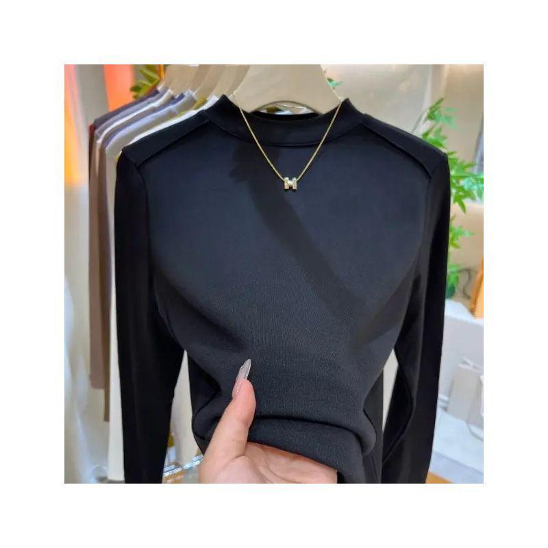 2025 Slim Fit Velvet-Lined Long Sleeve Top S (Below 85 jin) чёрный
2025 Slim Fit Velvet-Lined Long Sleeve Top S (Below 85 jin) чёрный