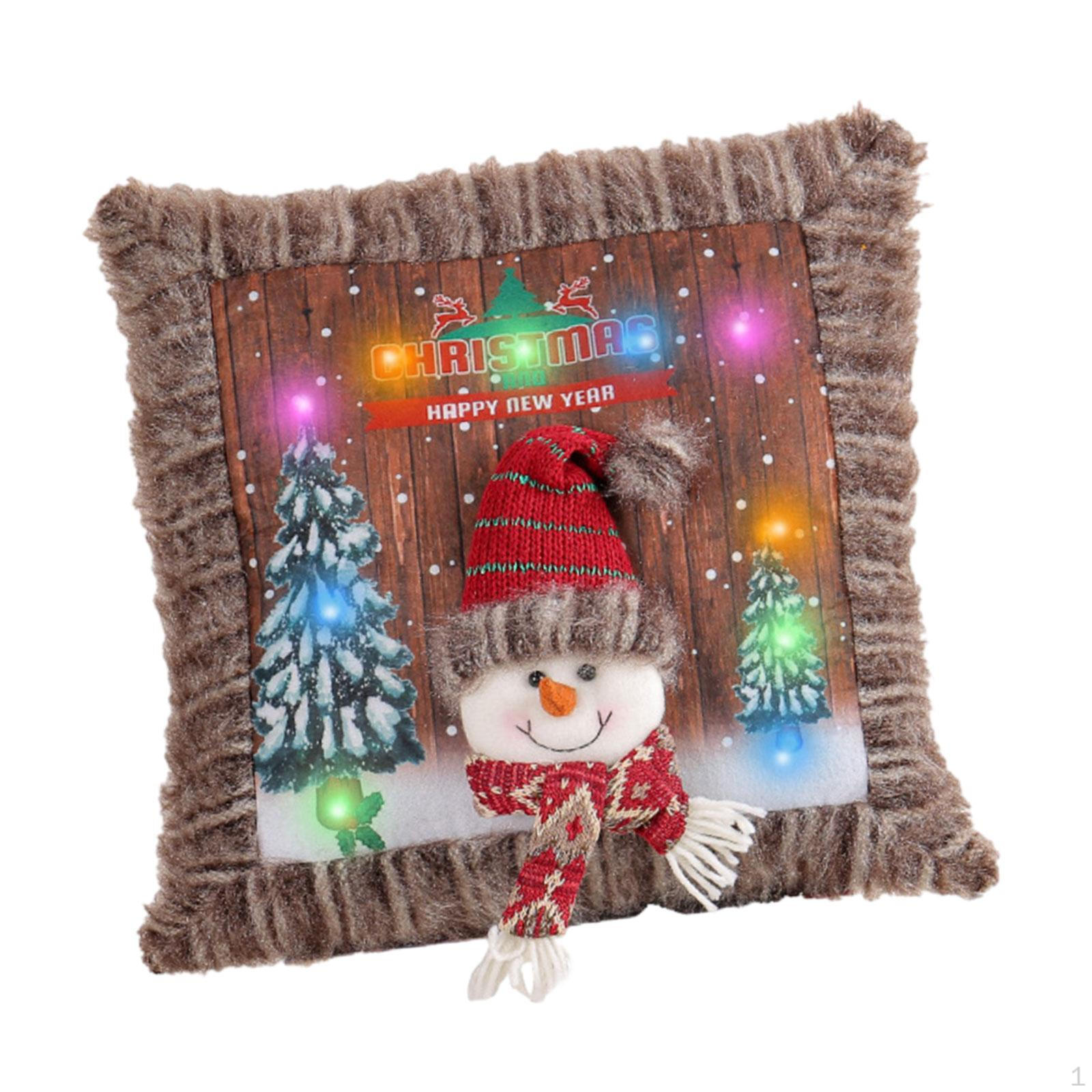 Рождественский чехол для подушки, декоративный модный плюш, светящийся
Рождественский чехол для подушки, декоративный модный плюш, светящийся
