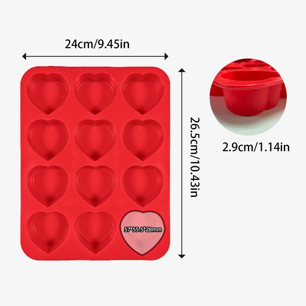 Chocolate Molds Heart Shape Non-stick Mould Silicone Chocolate Mold For Cake Candy Fondant Gummy Soap Candle Ice Jelly Wax Party червоний
Chocolate Molds Heart Shape Non-stick Mould Silicone Chocolate Mold For Cake Candy Fondant Gummy Soap Candle Ice Jelly Wax Party червоний