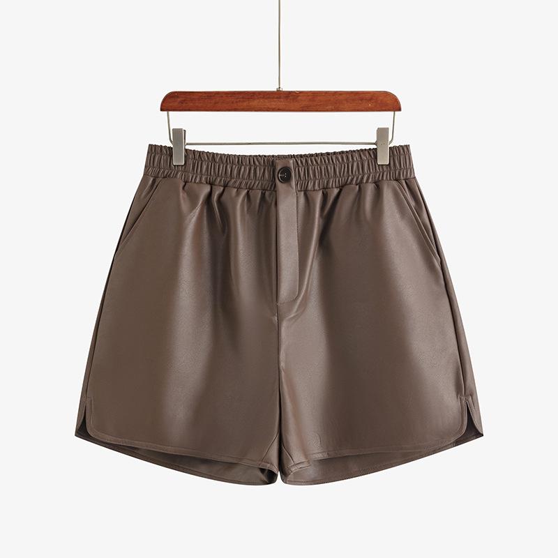 Большие размеры женские широкие брюки повседневные утягивающие свободные с эластичной талией кожаные шорты XXXL кофейный
Большие размеры женские широкие брюки повседневные утягивающие свободные с эластичной талией кожаные шорты XXXL кофейный