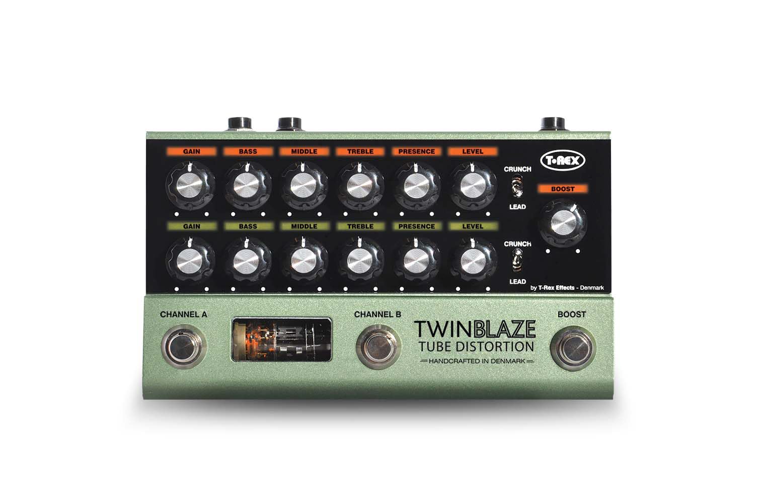 EFFECTS Analog Tube 12AX7 Independent 20dB Clean Speaker 12VDC Twin Blaze T-REX Distortion, 2-Channel, (ECC83) Drive, Boost, 4-Band EQ, Simulator,
EFFECTS Analog Tube 12AX7 Independent 20dB Clean Speaker 12VDC Twin Blaze T-REX Distortion, 2-Channel, (ECC83) Drive, Boost, 4-Band EQ, Simulator,