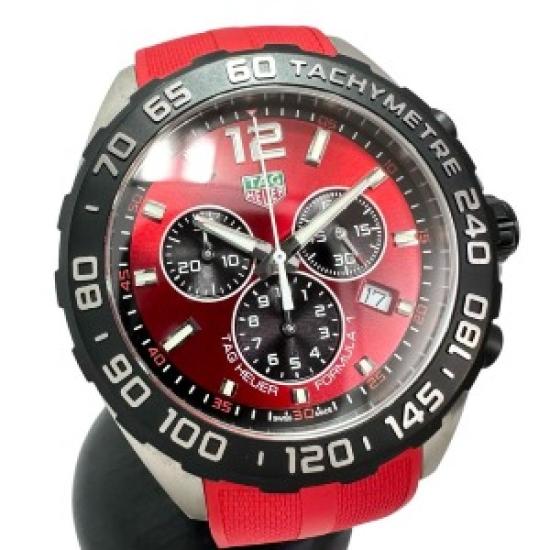 Вживаний чоловічий годинник TAG Heuer Formula 1 Chronograph CAZ101AN, кварцовий механізм, корпус з нержавіючої сталі, червоно-чорний червоний
Вживаний чоловічий годинник TAG Heuer Formula 1 Chronograph CAZ101AN, кварцовий механізм, корпус з нержавіючої сталі, червоно-чорний червоний