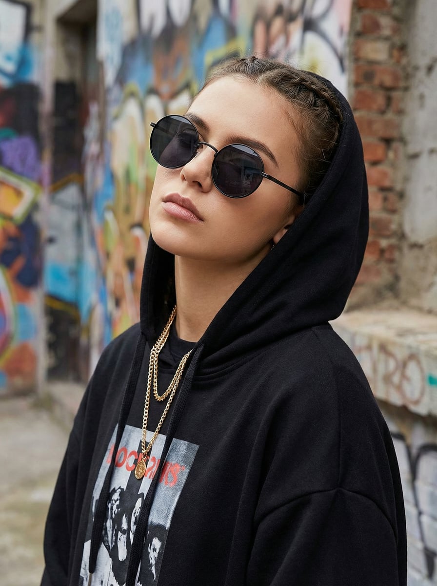 Women s metal full-frame round glasses, elegant, casual, and stylish, suitable for daily commuting, outfits, and photography чёрный
Women s metal full-frame round glasses, elegant, casual, and stylish, suitable for daily commuting, outfits, and photography чёрный