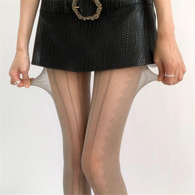 Spring-Summer Thin Gray Stockings for Women - Retro Side Lace Vertical Striped Pantyhose, Sexy Jacquard Black Silk & JK-style White Silk
Spring-Summer Thin Gray Stockings for Women - Retro Side Lace Vertical Striped Pantyhose, Sexy Jacquard Black Silk & JK-style White Silk