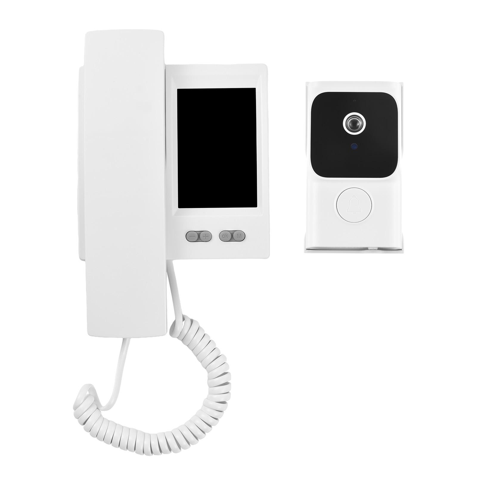 Video Door Phone System 3.5 Inch IPS Screen with Camera Doorphone Telephone Style Doorbell Intercom Infrared Night Viewing білий
Video Door Phone System 3.5 Inch IPS Screen with Camera Doorphone Telephone Style Doorbell Intercom Infrared Night Viewing білий