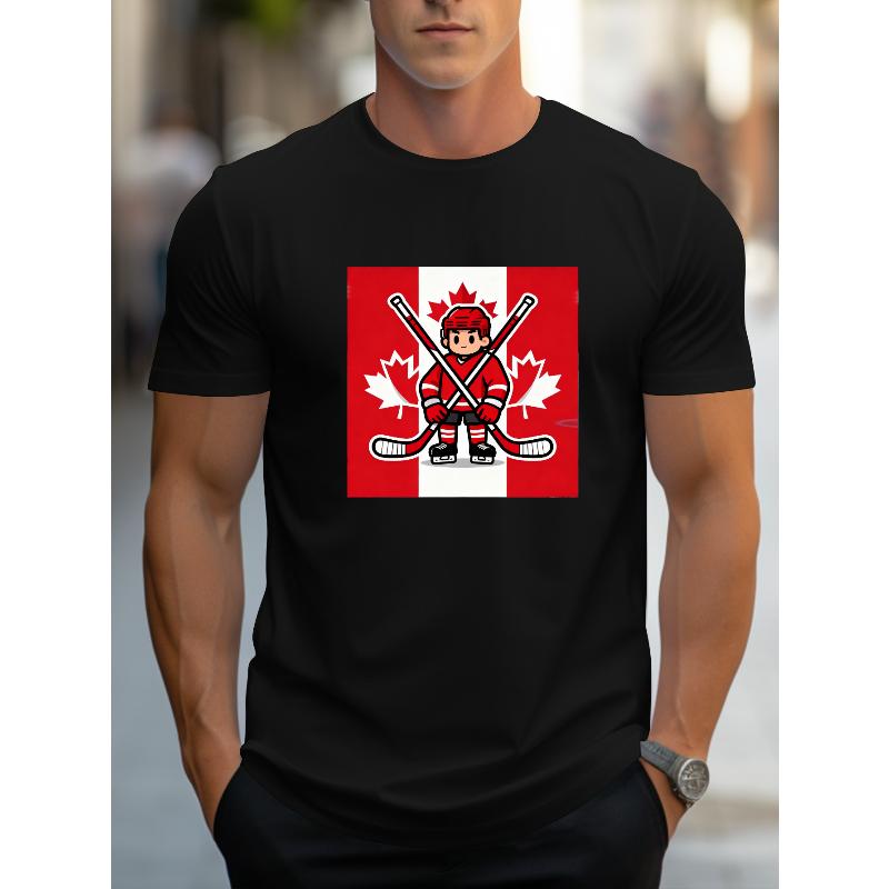 Men s Hockey Print Short Sleeve Polyester Tee Crew Neck Wrinkle Resistant Easy Care Casual Top XXL чорний
Men s Hockey Print Short Sleeve Polyester Tee Crew Neck Wrinkle Resistant Easy Care Casual Top XXL чорний