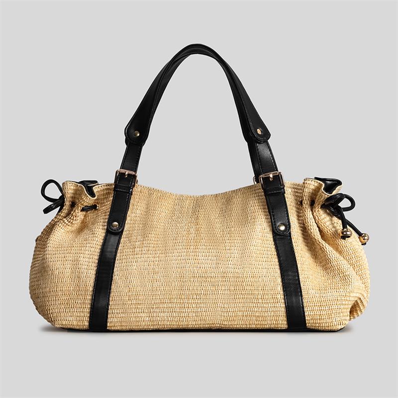 Bohemian Woven Handbag Drawstring Pleated Straw Bags For Women Rattan Shoulder Bag Travel Handmade Woven Bost Beach Handbags 40X15X25CM хакі
Bohemian Woven Handbag Drawstring Pleated Straw Bags For Women Rattan Shoulder Bag Travel Handmade Woven Bost Beach Handbags 40X15X25CM хакі