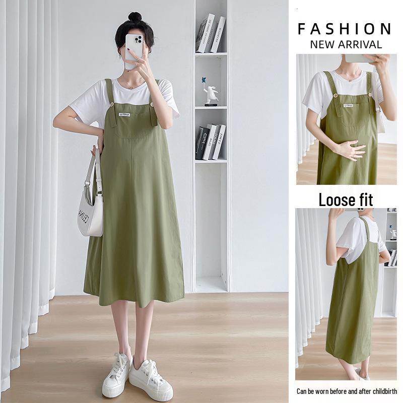 2023 Fashionable Loose Cotton Maternity Spliced Overalls Dress M джинсовий синього кольору
2023 Fashionable Loose Cotton Maternity Spliced Overalls Dress M джинсовий синього кольору