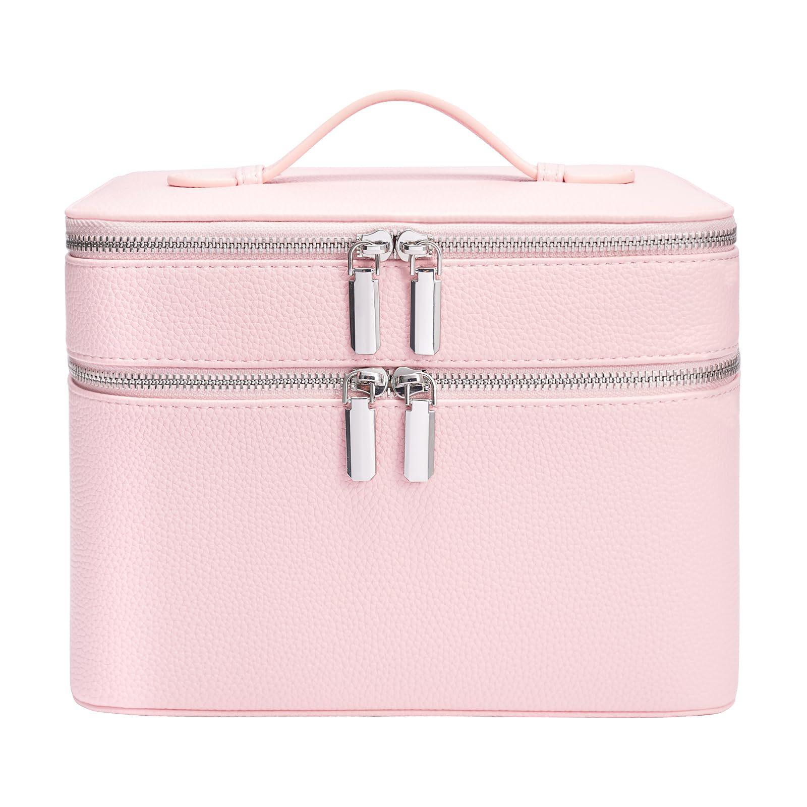 Pink Leather Large Capacity Makeup Case, Multifunctional Makeup Bag, Travel Jewelry Bag, Storage Handbag рожевий
Pink Leather Large Capacity Makeup Case, Multifunctional Makeup Bag, Travel Jewelry Bag, Storage Handbag рожевий