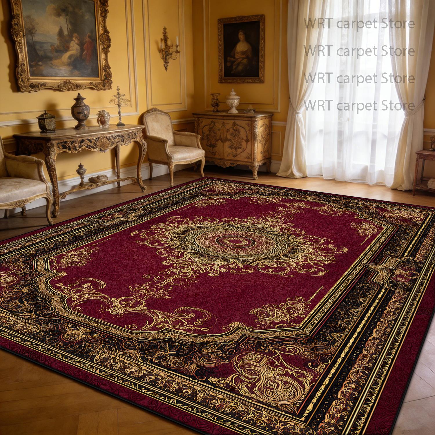 European Style Retro Living Room Carpet Carving Luxury Decoration Bedroom Washable Rug Cloakroom Dining Room Foldable Floor Mat 60x90cm
European Style Retro Living Room Carpet Carving Luxury Decoration Bedroom Washable Rug Cloakroom Dining Room Foldable Floor Mat 60x90cm