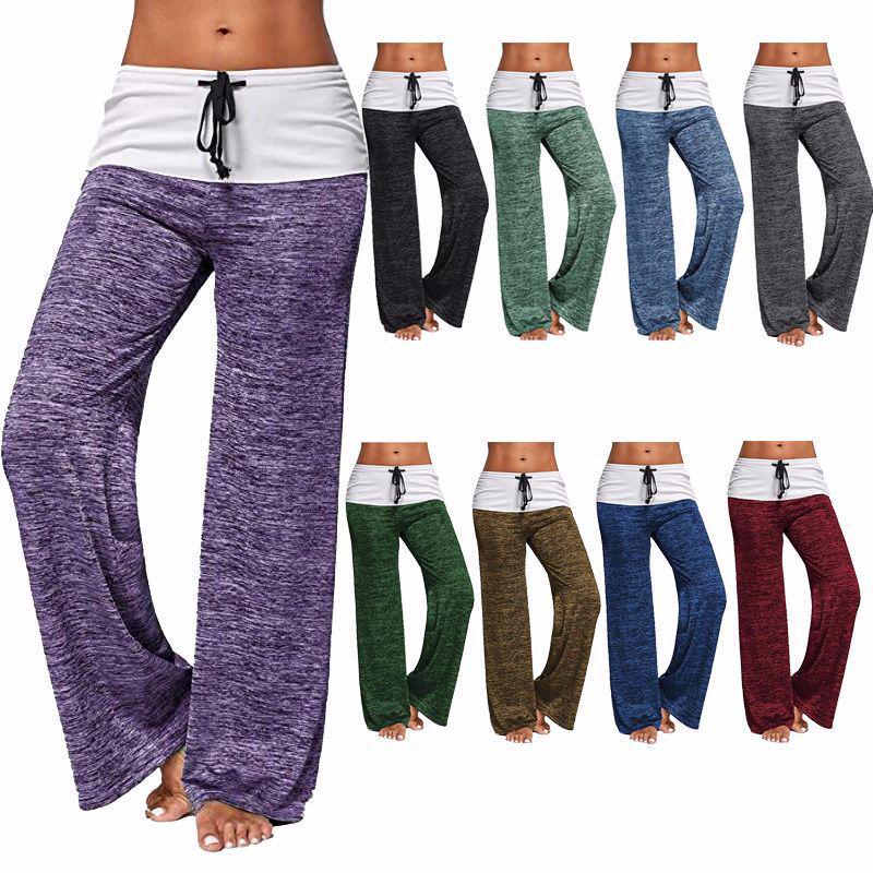 Women s Wide-legged Pants Splicing Yoga Quick-drying Sports Pants Outdoor Casual Wide-legged Pants S чёрный
Women s Wide-legged Pants Splicing Yoga Quick-drying Sports Pants Outdoor Casual Wide-legged Pants S чёрный