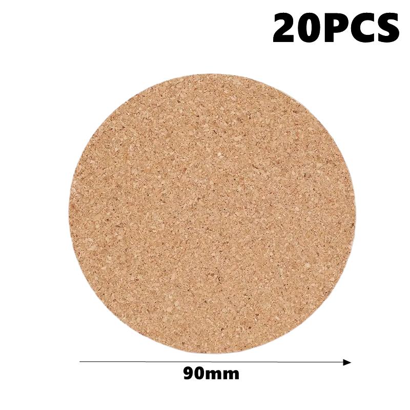 20pcs Round Cork Coasters Heat Resistant Non-slip Drink Coasters Table Protection Mat Forcoffee Cups Mugs Bowls Home Kitchen Bar
20pcs Round Cork Coasters Heat Resistant Non-slip Drink Coasters Table Protection Mat Forcoffee Cups Mugs Bowls Home Kitchen Bar