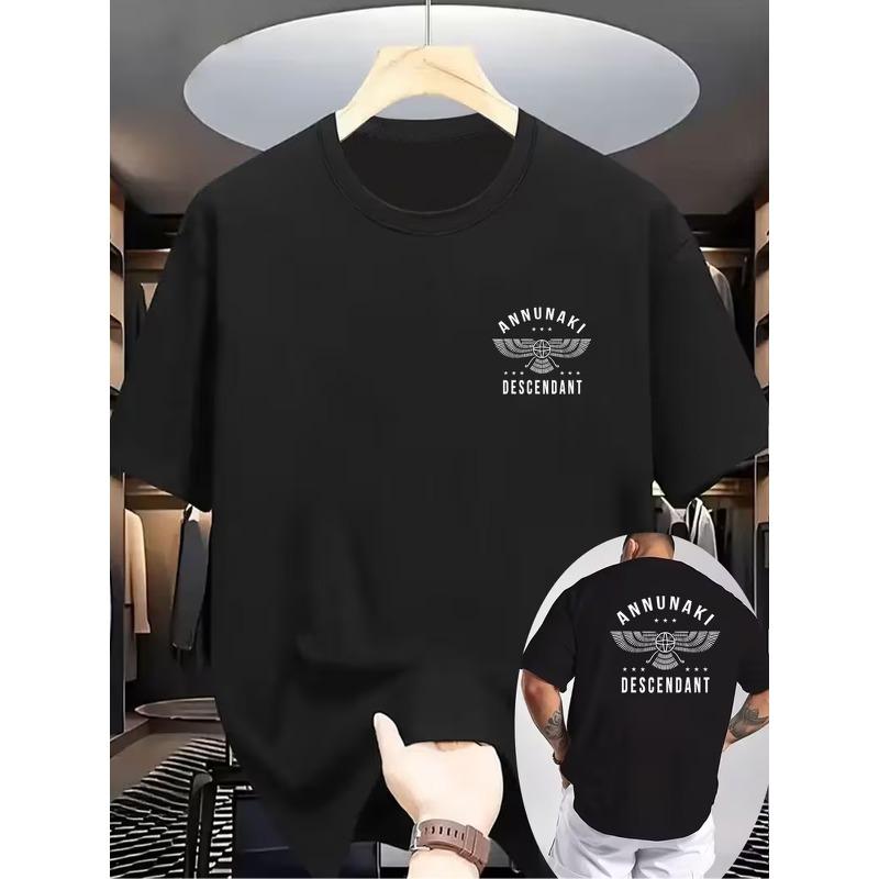 Men s Anunnaki Themed T-Shirt - Double-Sided Print Short Sleeve Round Neck Casual Shirt with Anunnaki Descendant Patterns, Casual Attire 4XL чорний
Men s Anunnaki Themed T-Shirt - Double-Sided Print Short Sleeve Round Neck Casual Shirt with Anunnaki Descendant Patterns, Casual Attire 4XL чорний