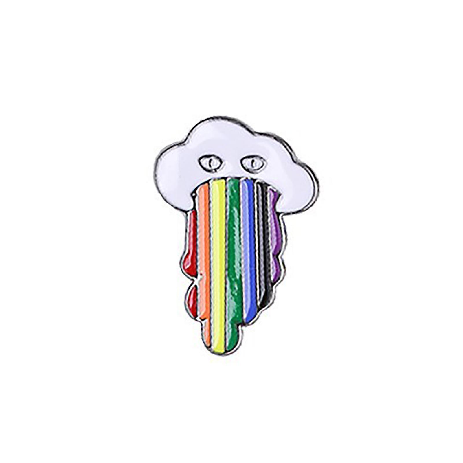 Enamel Pin Badge Rainbow Design with Cloud and Raindrop Elements Soft Enamel Finish Metal Base Suitable for Accessories and Collectibles G
Enamel Pin Badge Rainbow Design with Cloud and Raindrop Elements Soft Enamel Finish Metal Base Suitable for Accessories and Collectibles G