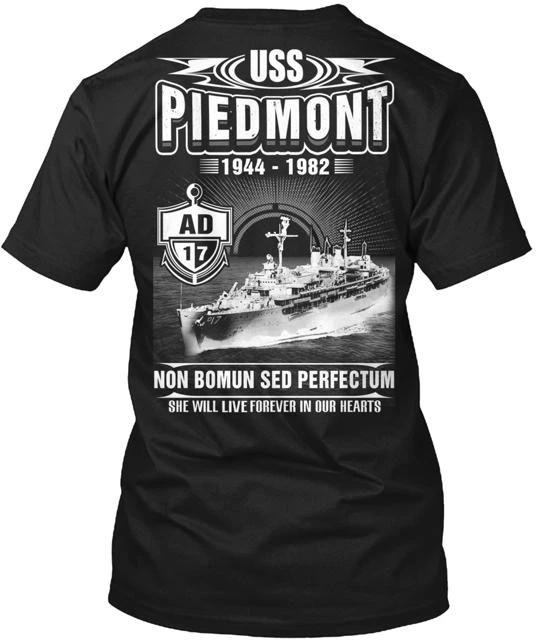 USS Piedmont AD 17 Tee T shirt Made in the USA Size S to 5XL 4XL
USS Piedmont AD 17 Tee T shirt Made in the USA Size S to 5XL 4XL