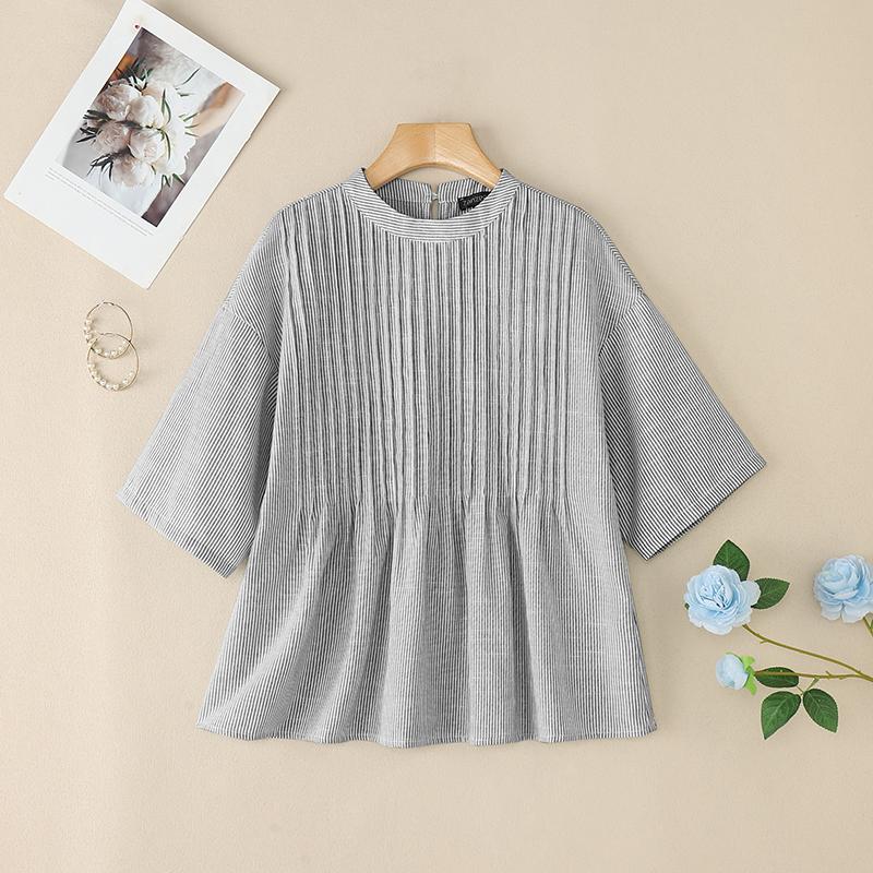 Жіноча повсякденна вільна літня блузка з коротким рукавом ZANZEA S чорний
Жіноча повсякденна вільна літня блузка з коротким рукавом ZANZEA S чорний