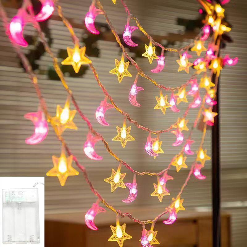 1.5M/3M LED Star Moon Colorful Light String Starry Sky Living Room Outdoor Courtyard Camping Trunk Decoration Atmosphere Light 1.5M 10LED
1.5M/3M LED Star Moon Colorful Light String Starry Sky Living Room Outdoor Courtyard Camping Trunk Decoration Atmosphere Light 1.5M 10LED
