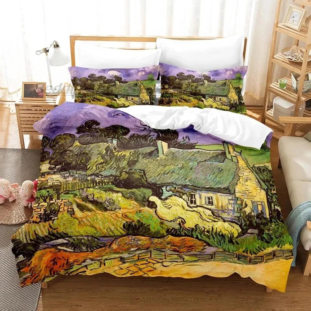 3D Print Van Gogh Bedding Set Single Full Queen King Size Bed Set with Pillowcase Bedroom Duvet Cover Set 135x200cm
3D Print Van Gogh Bedding Set Single Full Queen King Size Bed Set with Pillowcase Bedroom Duvet Cover Set 135x200cm