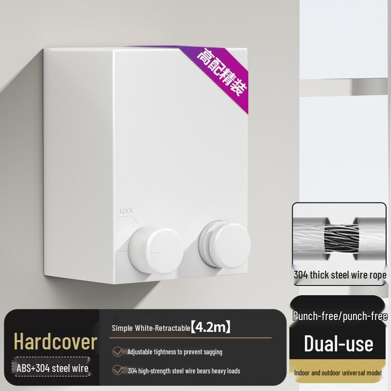 Невидимая выдвижная бельевая веревка, регулируемая и выдвижная сушилка, стальной трос, не требует сверления
Невидимая выдвижная бельевая веревка, регулируемая и выдвижная сушилка, стальной трос, не требует сверления