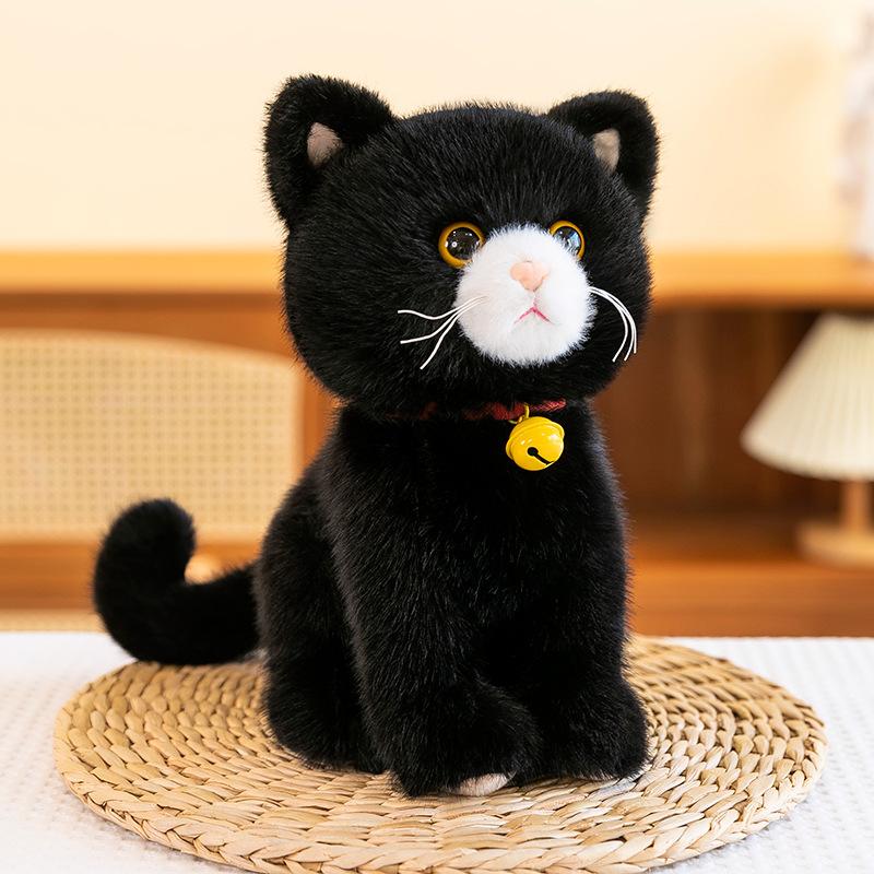 Simulation Plush Cartoon Cats Sitting Adorable Animal Toy Grey Black Colours Kitten Doll Boys Girls Present great for daily use 27cm чорний
Simulation Plush Cartoon Cats Sitting Adorable Animal Toy Grey Black Colours Kitten Doll Boys Girls Present great for daily use 27cm чорний