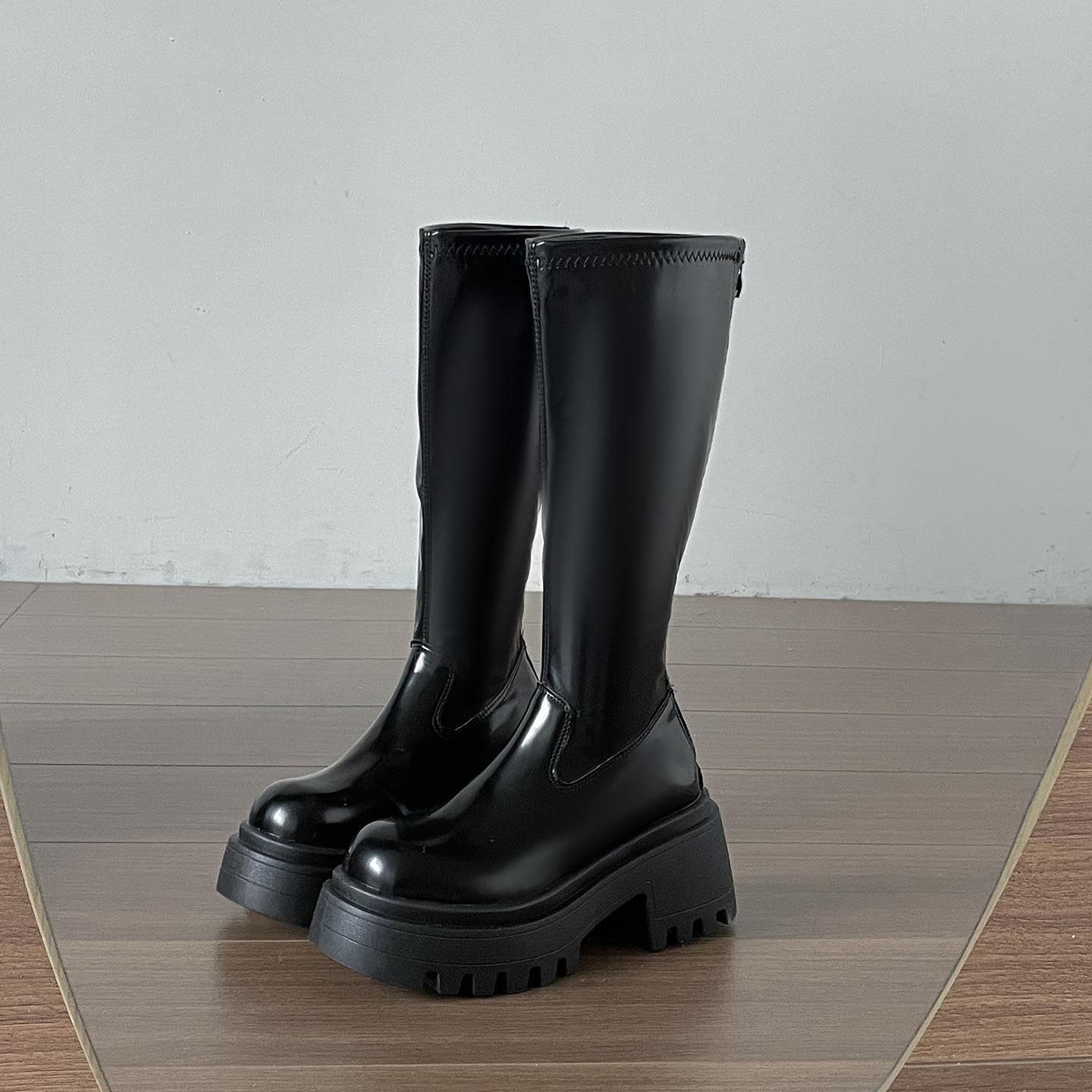 Queen Fan Black Coarse Heel Platform Boots Women s Boots 2025 New Autumn Skirt Skinny Knight Boots 40 чорний
Queen Fan Black Coarse Heel Platform Boots Women s Boots 2025 New Autumn Skirt Skinny Knight Boots 40 чорний